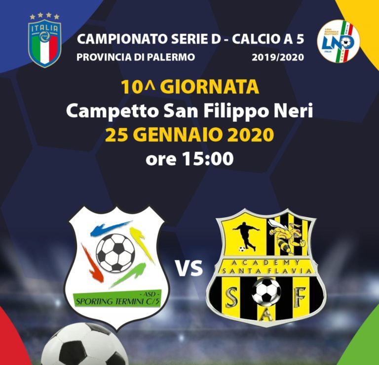 Calcio: in diretta il match SportingTermini-Santa Flavia Accademy
