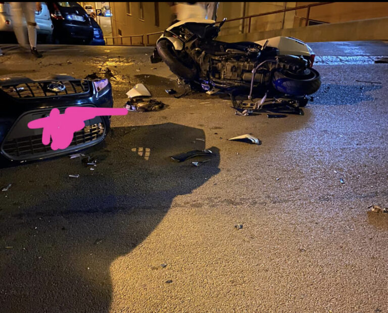 Incidente a Termini Imerese: scontro tra auto e moto, due feriti