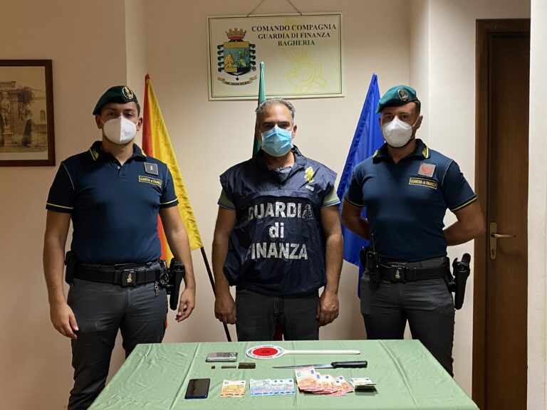 Guardia di Finanza: sequestrati 25 chili di hashish, arrestato bagherese