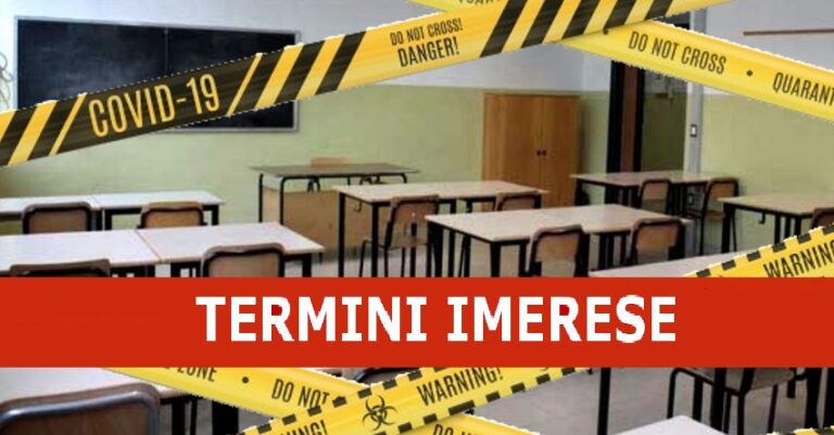 Covid Termini Imerese: sospetto caso al plesso “Vincenzo La Barbera”, quattro classi in Dad