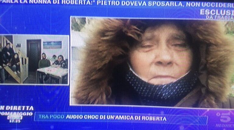 Omicidio Caccamo: parla la nonna di Roberta a Pomeriggio Cinque VIDEO