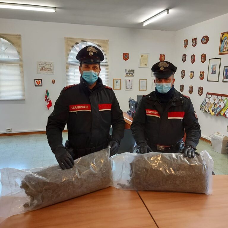 Trovato con 4 chili di marijuana in auto: arrestato in provincia di Palermo