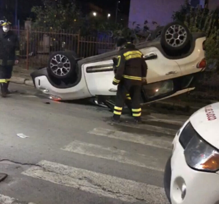 Grave incidente a Trabia: scontro tra due auto, due feriti trasportati dal 118 in ospedale FOTO E VIDEO