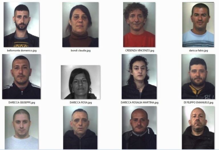 Operazione antidroga “Arcobaleno” in provincia di Palermo: le foto degli arrestati