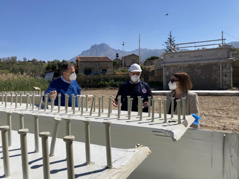 Sopralluogo dell’amministrazione comunale al cantiere di lavori del “ponte San Leonardo”