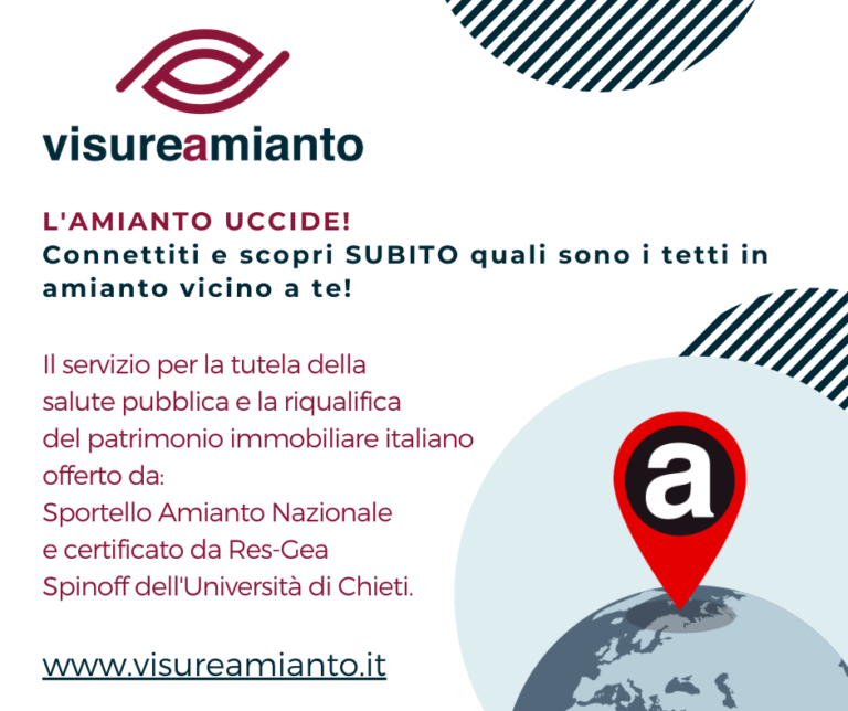 Lo sportello amianto nazionale presenta “www.visureamianto.it”