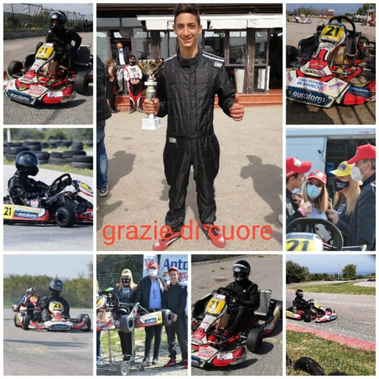 Samuel Di Giorgio, studente Euroform, premiato al torneo Karting Sicilia a Lascari VIDEO