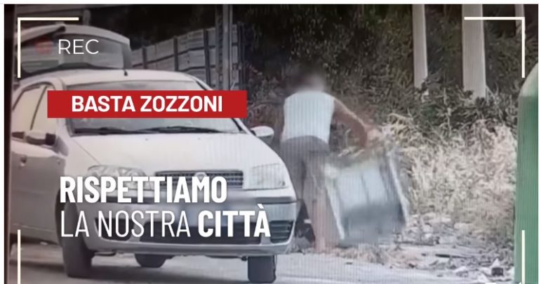 Abbandono rifiuti Termini Imerese: video incastra gli “zozzoni”