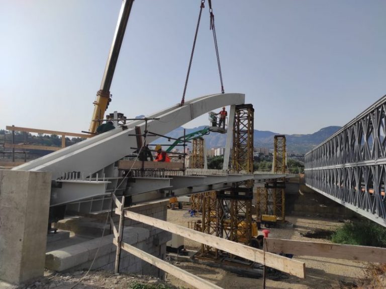 Termini Imerese: effettuato questa mattina il varo delle arcate sul ponte San Leonardo