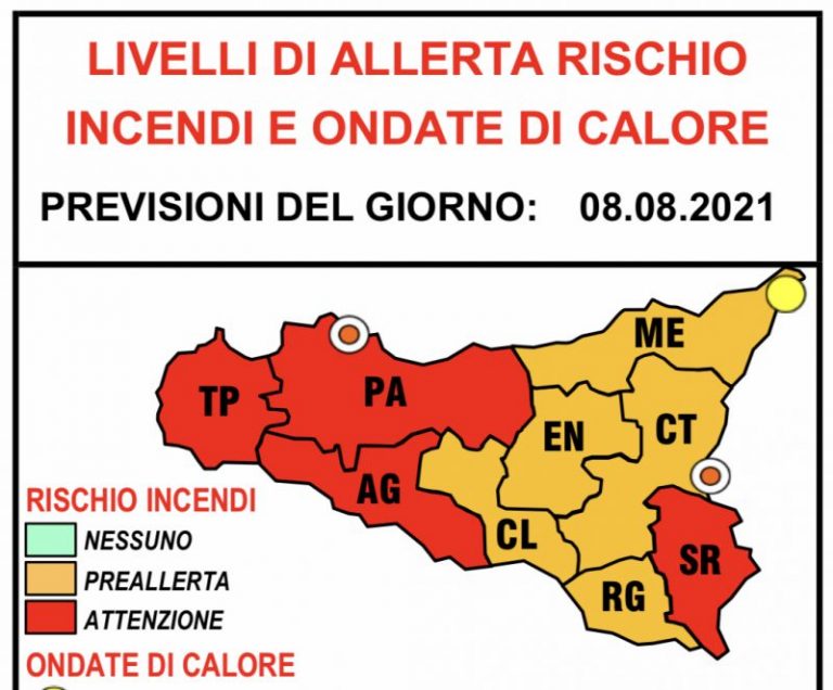 Il caldo non lascia la Sicilia: è allerta rischio incendi e ondate di calore