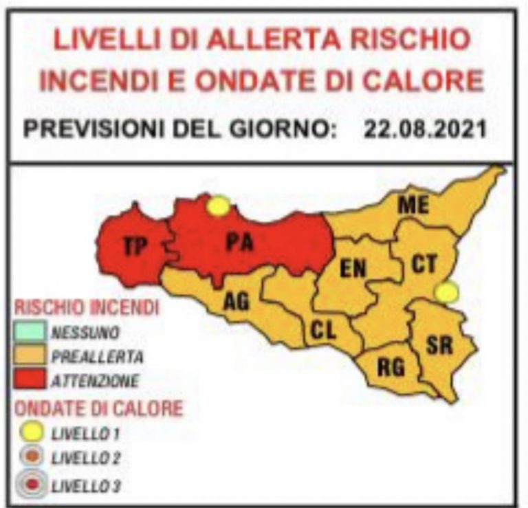 Meteo: allerta per ondata di calore, bollettino del 22 agosto