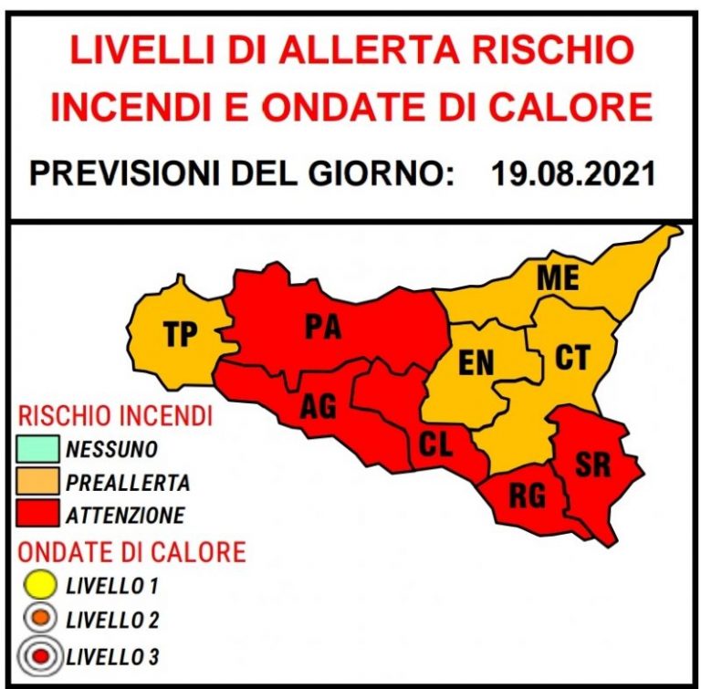 Meteo: allerta per ondata di calore 19 agosto