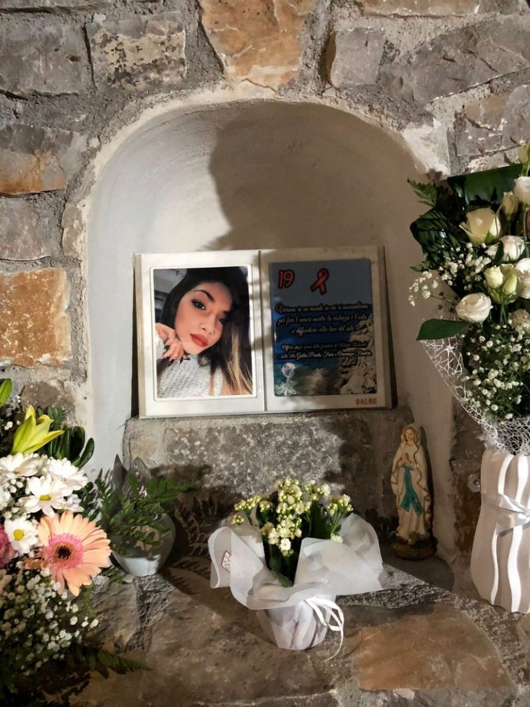 Caccamo: un luogo di preghiera e di memoria per Roberta Siragusa FOTO e VIDEO