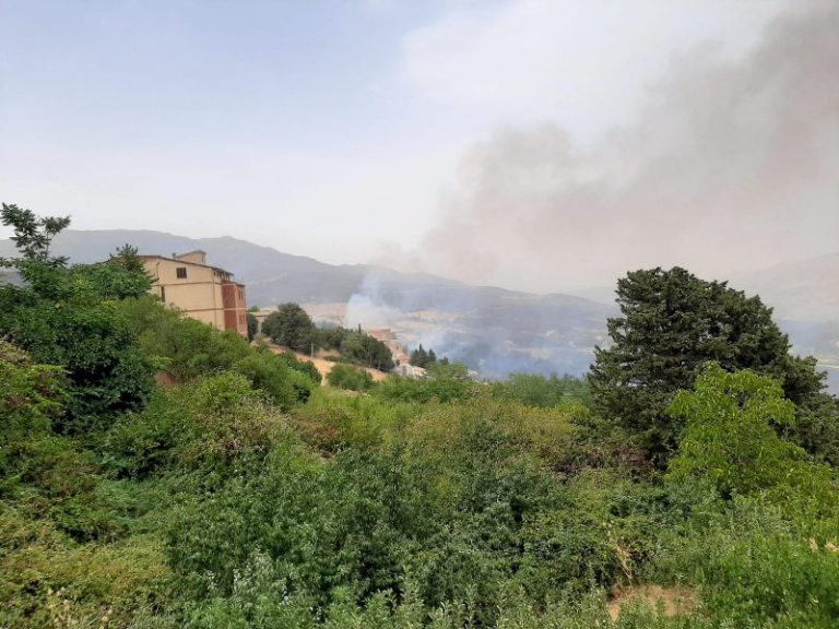 Ancora fuoco nelle Madonie: grosso rogo a Petralia Soprana FOTO E VIDEO