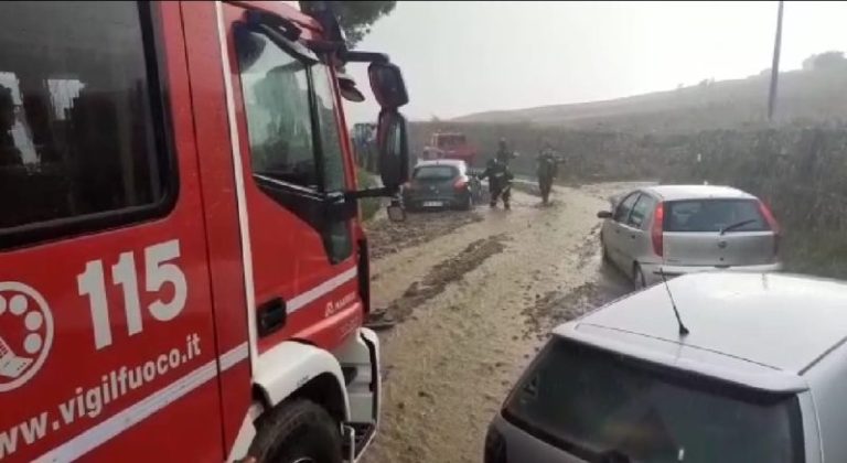 Bomba d’acqua a Sciara, momenti di paura per i residenti FOTO