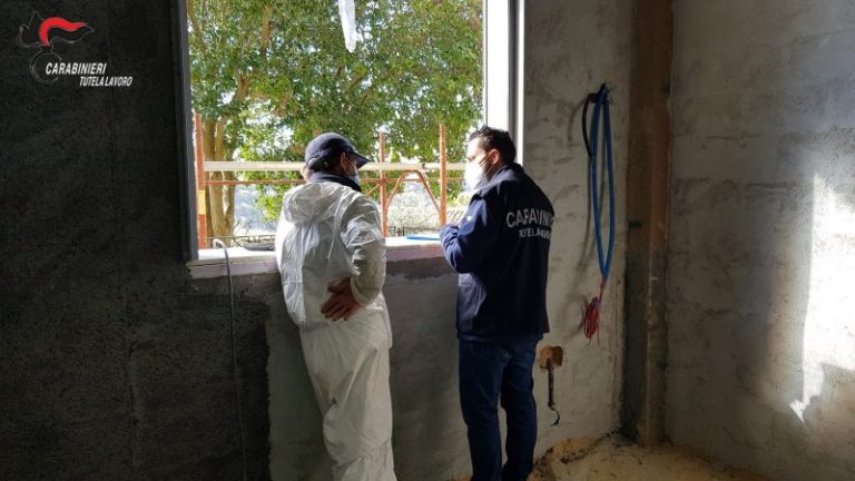 Carabinieri: beccati in un cantiere del comprensorio termitano senza green pass ma con il reddito di cittadinanza