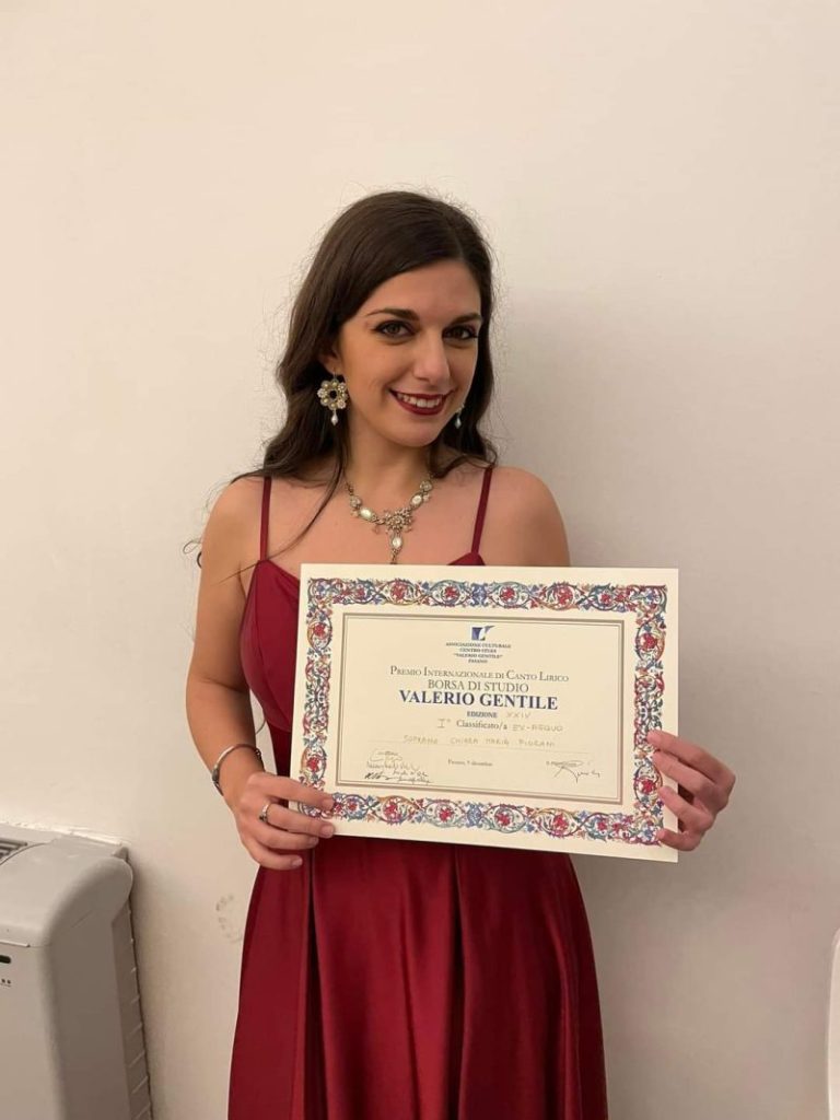 La termitana Chiara Fiorani si aggiudica il primo premio ex-aequo al concorso internazionale di canto lirico Valerio Gentile VIDEO E FOTO