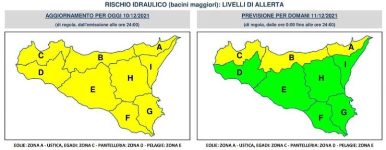 Maltempo Termini Imerese e provincia di Palermo: in arrivo piogge, grandine e venti di burrasca