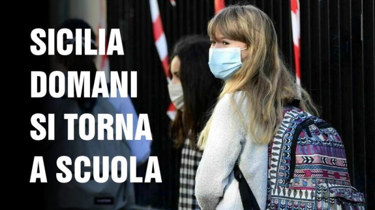 Covid Sicilia: tra dubbi e incertezze si torna tra i banchi di scuola, zona rossa e arancione in Dad