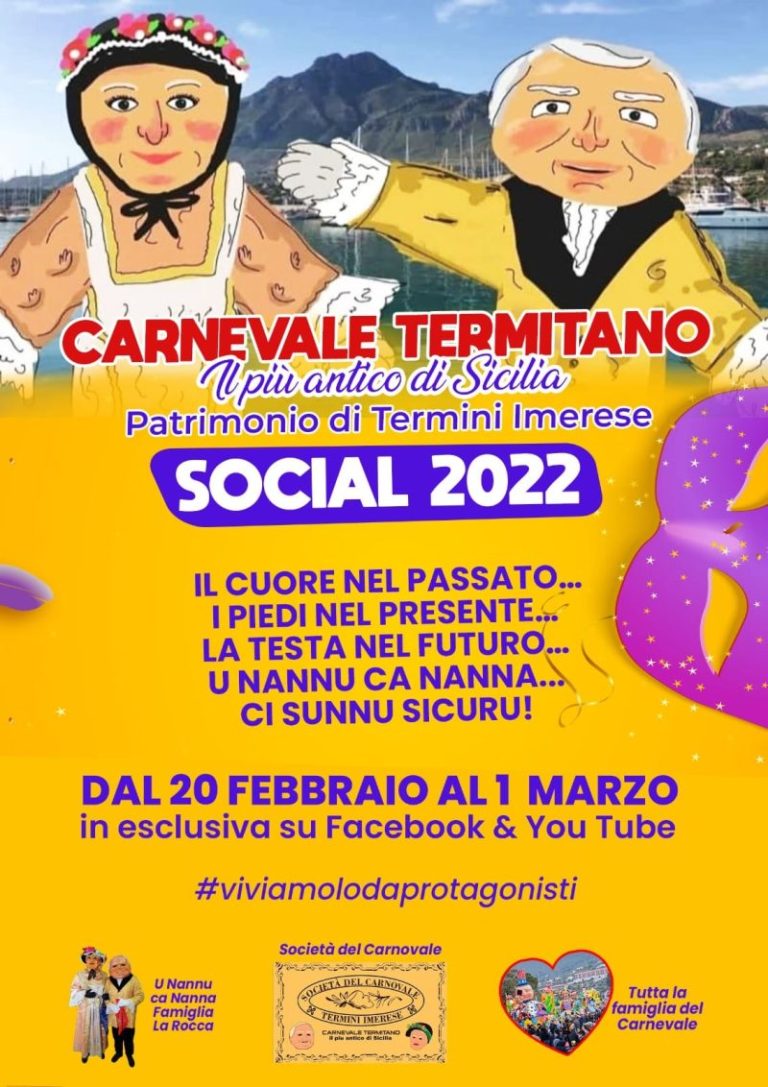 Carnevale Termitano 2022: si parte in versione social -IL PROGRAMMA