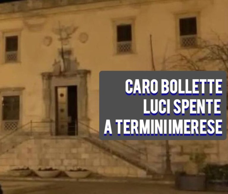 Caro bollette: luci spente anche a Termini Imerese e nei comuni della provincia di Palermo