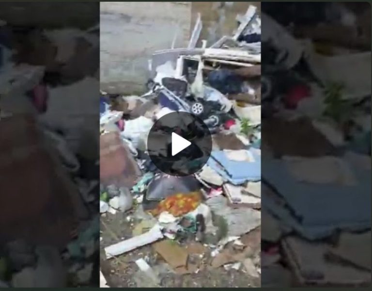 Emergenza rifiuti Termini Imerese: una mega discarica abusiva nel quartiere di via Navarra VIDEO