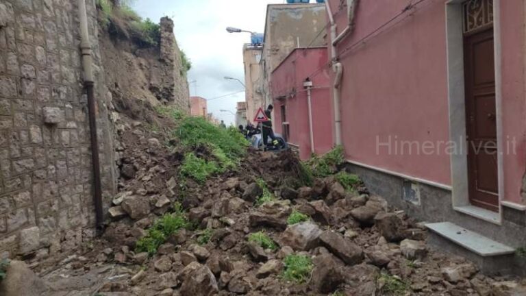 Frana Termini Imerese: ancora disagi per i residenti del quartiere Santa Lucia