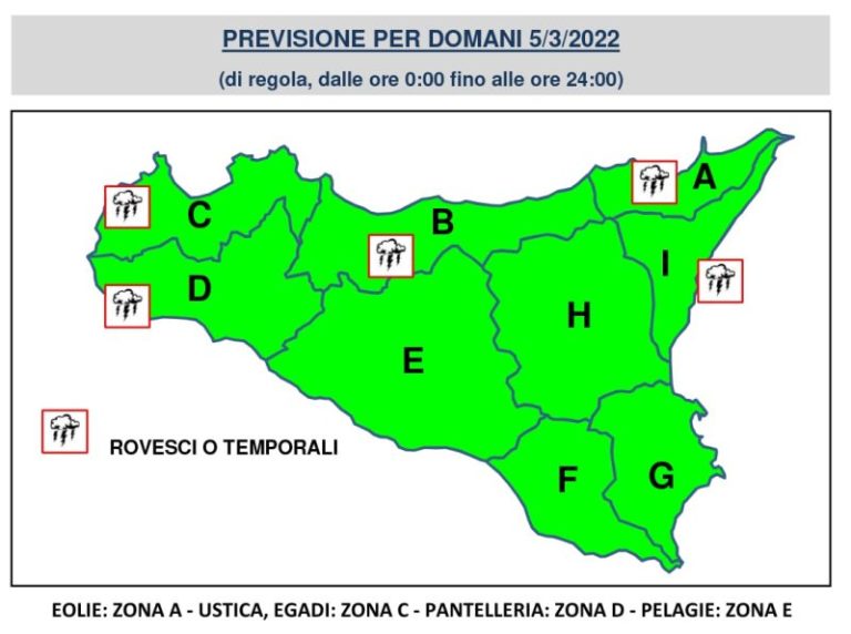 Maltempo Termini Imerese e comuni della provincia di Palermo: nuova allerta della Protezione Civile