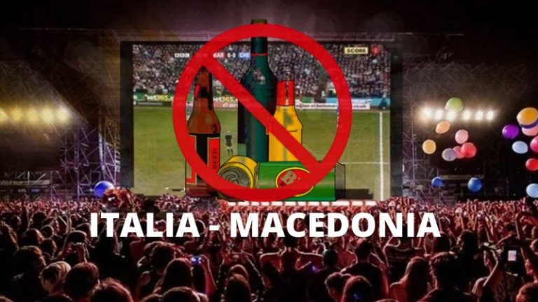 Incontro Italia Macedonia ordinanza vendita bevande alcoliche
