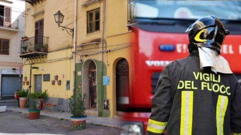 Tragedia a Termini Imerese: incendio in casa in piazza del Carmelo, muore un’anziana donna FOTO