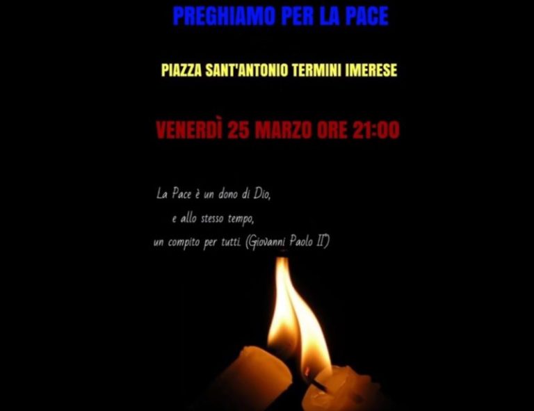 Termini Imerese: nella chiesa di Sant’Antonio una preghiera per la pace