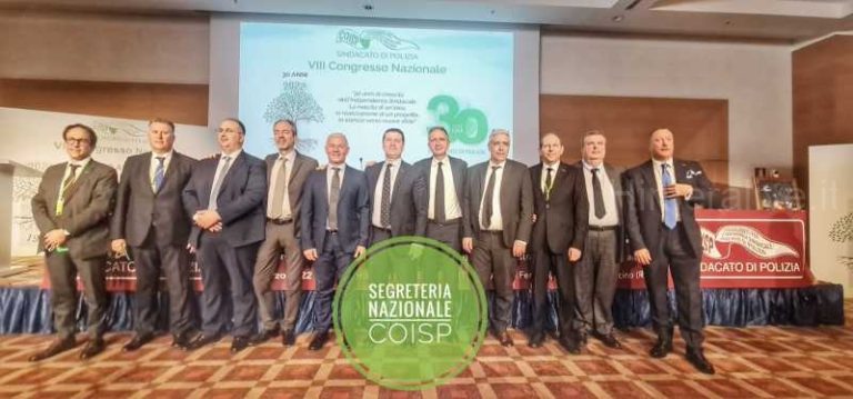 VIII Congresso COISP: eletta la nuova segreteria nazionale, Nicolò Di Maria riconfermato presidente