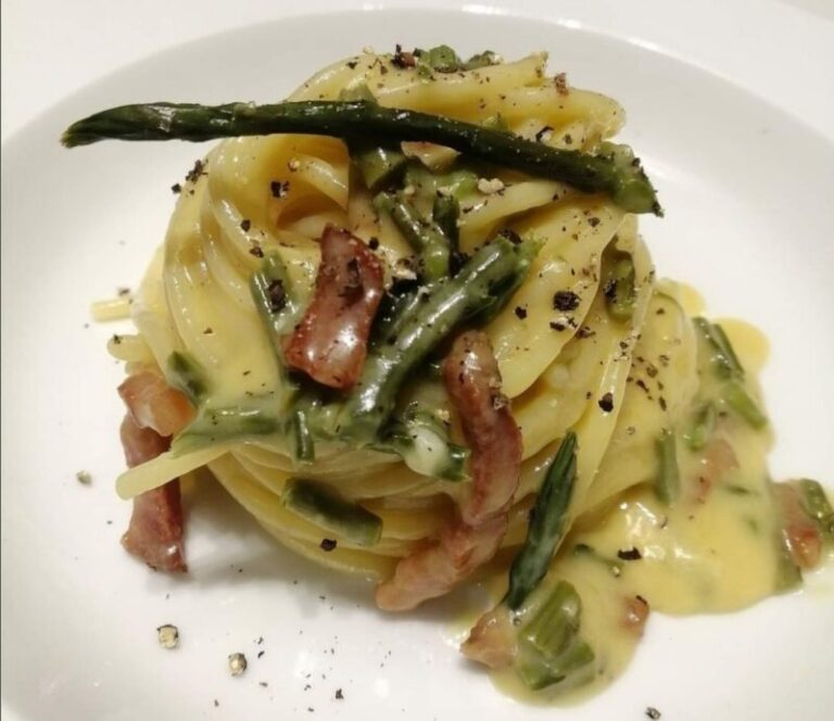 Le ricette di Himera Live: carbonara di asparagi