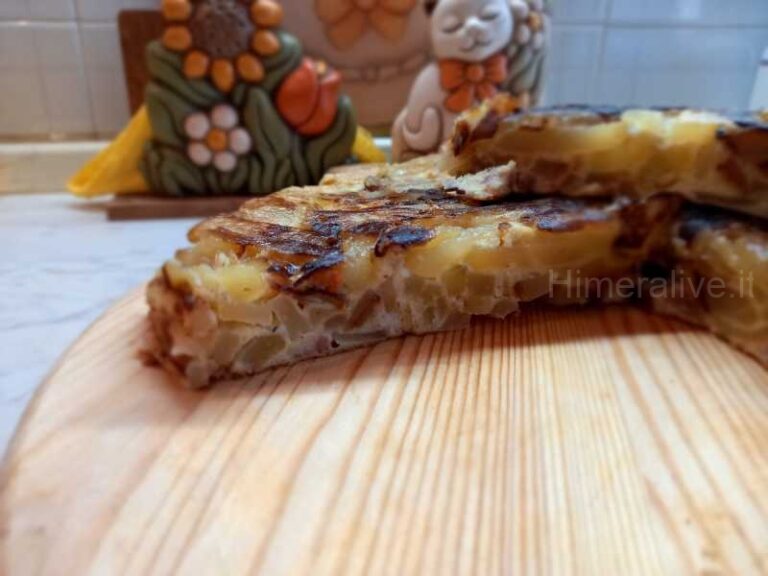 Le ricette di Himera Live: frittata di patate con prosciutto