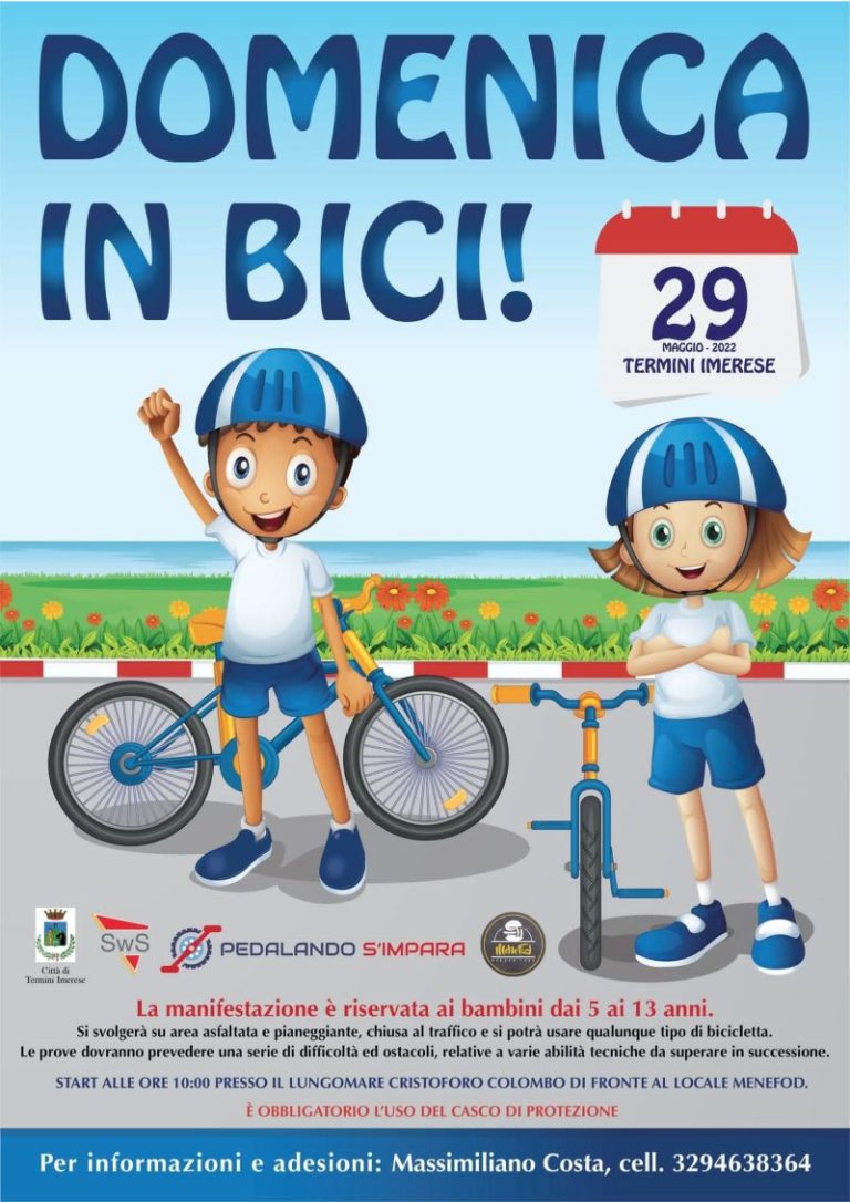 Termini Imerese: al via l’evento “Domenica in bici”, pedalando s’impara