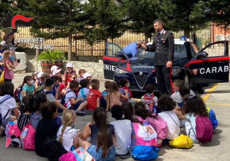 La scuola “Don Rizzo” visita la stazione dei carabinieri di Ciminna