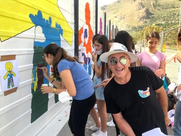 La Tisia d’Imera all’inaugurazione dei murales realizzati dai Pittamuri in collaborazione con le scuole del territorio FOTO