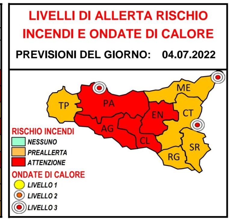 Meteo Palermo e Termini Imerese: ancora ondate di calore, afa e rischio incendi