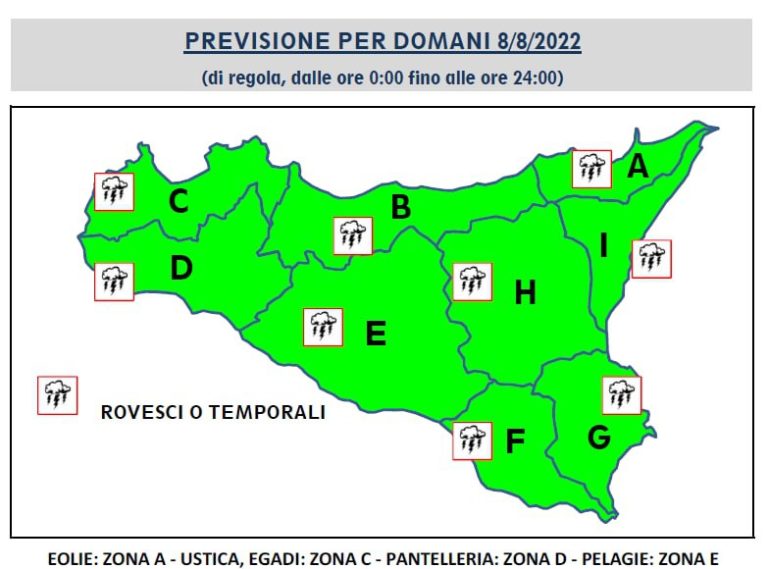 Meteo Sicilia: in arrivo temporali anche su Palermo, Termini Imerese e comuni della provincia