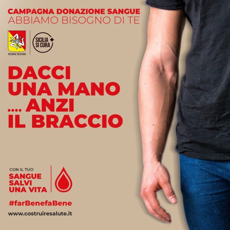 Emergenza sangue in Sicilia: al via la campagna di sensibilizzazione