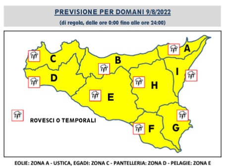 Meteo Sicilia: in arrivo temporali anche su Palermo, Termini Imerese e comuni della provincia