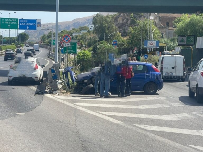 Grave incidente sulla A19: un ferito e traffico rallentato tra Palermo e Villabate