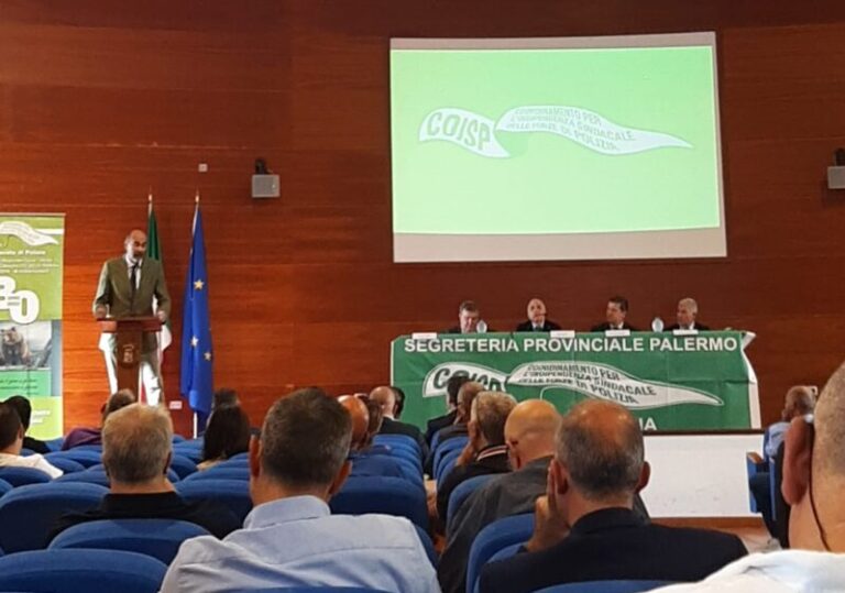 Grande partecipazione al convegno Coisp: importante l’intervento il questore di Palermo Leopoldo Laricchia