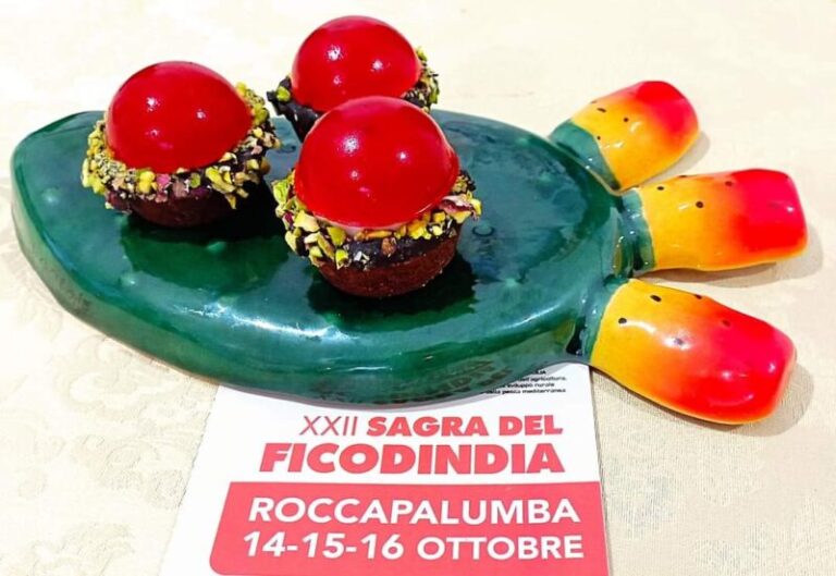 Roccapalumba: presentata la meraviglia al ficodindia, il dolce della XXII edizione della sagra “Opuntia ficus indica fest”