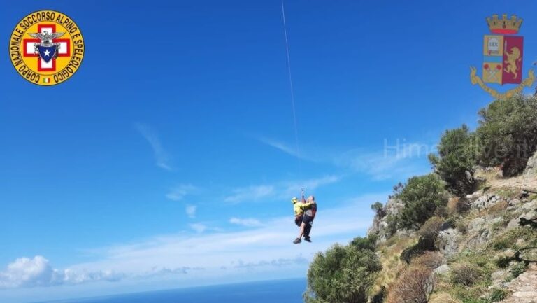 Cefalù: momenti di paura per un turista colto da malore, salvato dal soccorso alpino FOTO