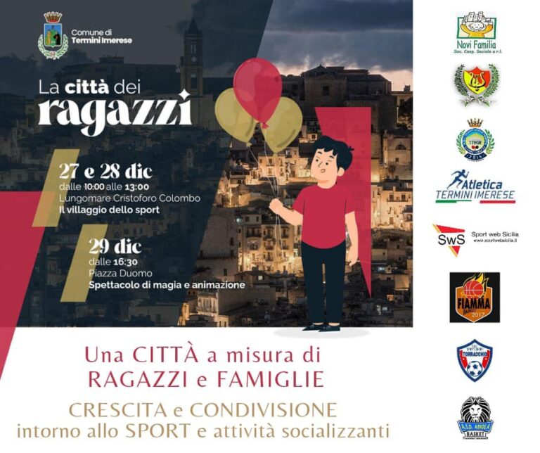 Termini Imerese: eventi sportivi il 27 e 28 dicembre nel lungomare Cristoforo Colombo