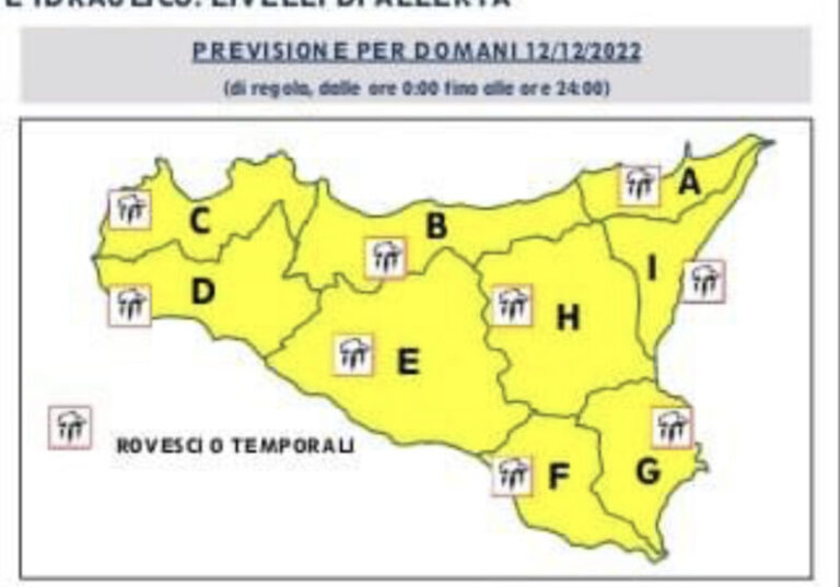 Meteo: temporali a Termini Imerese e nei comuni della provincia di Palermo IL BOLLETTINO