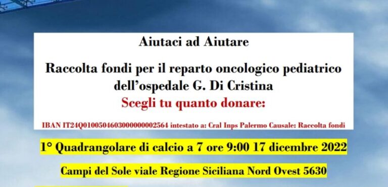 “Aiutaci ad aiutare”: evento di beneficenza per i bambini del reparto oncologico pediatrico