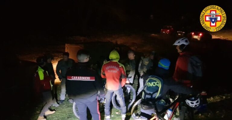 Paura per quattro bykers dispersi a Castelbuono: salvati dal Soccorso alpino