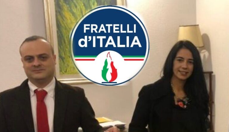 Il consigliere comunale Lorella Abbruscato e il commissario di Diventerà Bellissima Giuseppe Seminara aderiscono a Fratelli d’Italia